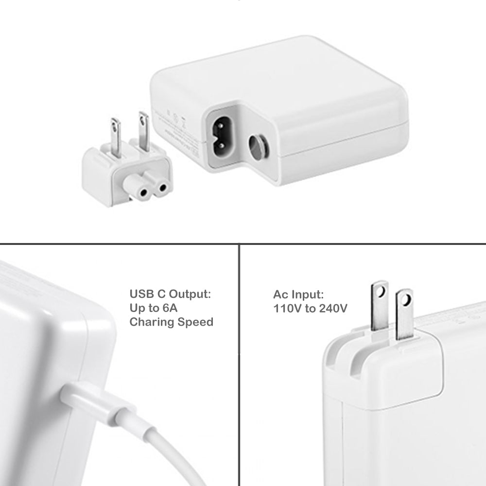 A1719 87W USB-C Charger with USB C cable for Apple MacBook Pro Air 87W 67W USB-C Laptop Power Supply A1719 Ac Adapter