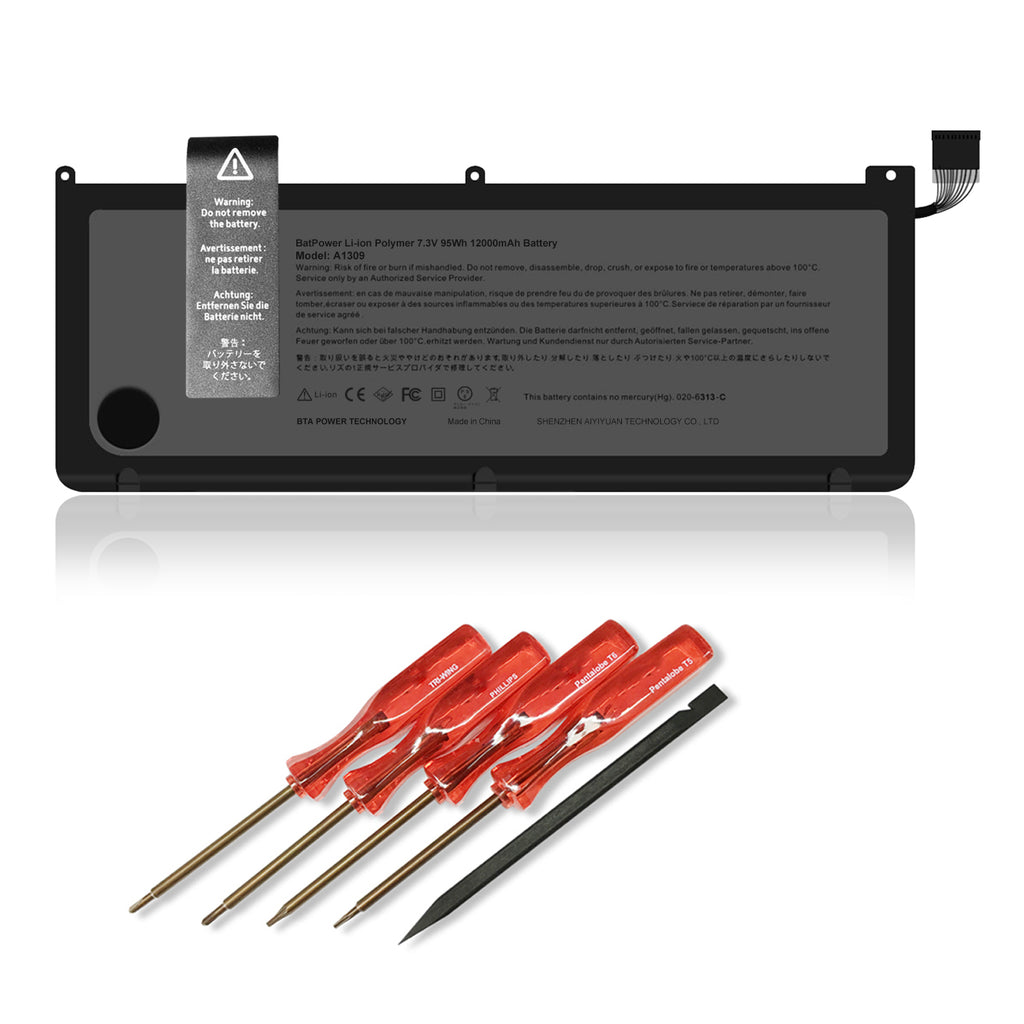 95Wh A1309 Replacement Laptop Battery for Early 2009 Mid 2009 2010 Apple MacBook Pro 17 inch A1297 EMC 2272 A1297 EMC 2329 EMC 2272 EMC 2352 Battery MacBook Pro 17" A1297 Apple A1309 Battery