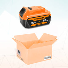Load image into Gallery viewer, 8.5Ah DCB208 20V Lithium Battery Replacement for Dewalt 20V Max XR Battery 8.0 Ah DCB208 7Ah DCB207 6Ah DCB206 5Ah DCB204 4Ah Compatible with Dewalt 20v Battery 8.0Ah 7.0Ah 6.0Ah 5.0Ah 4.0Ah