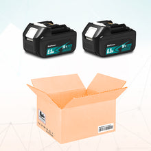Load image into Gallery viewer, BL1860B 6.5Ah 18 Volt Lithium ion Battery for Makita 18V Battery 6.0Ah 5.0Ah 4.0Ah 3.0Ah 2.0Ah BL1860B BL1850B BL1840B BL1830B BL1820B Compatible with Makita 18V LXT Battery