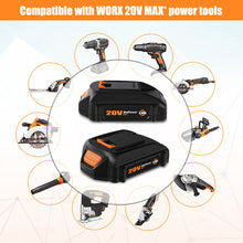 Load image into Gallery viewer, WA3575 20V 4.0Ah Compact Battery Replacement for WORX 20V Battery 2.0Ah 3.0Ah 1.5Ah WG630 WG322 WG543 WG163 WA3520 WA3525 WA3575 20V Lithium ion Battery