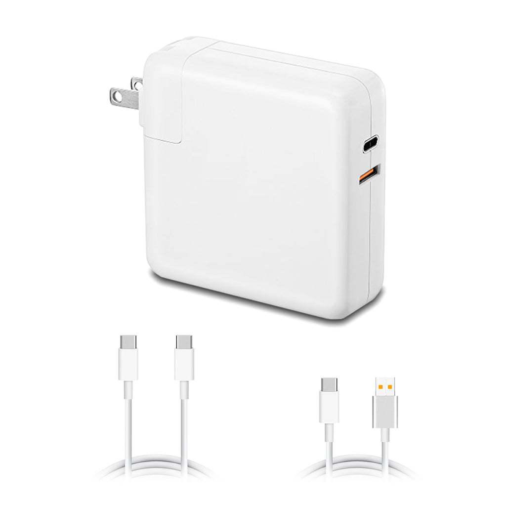 87W 67W 61W USB-C Charger with USB C cable for Apple MacBook Pro Air 87W 67W 61W USB-C Laptop Power Supply A1719 Ac adapter with QC USB Port