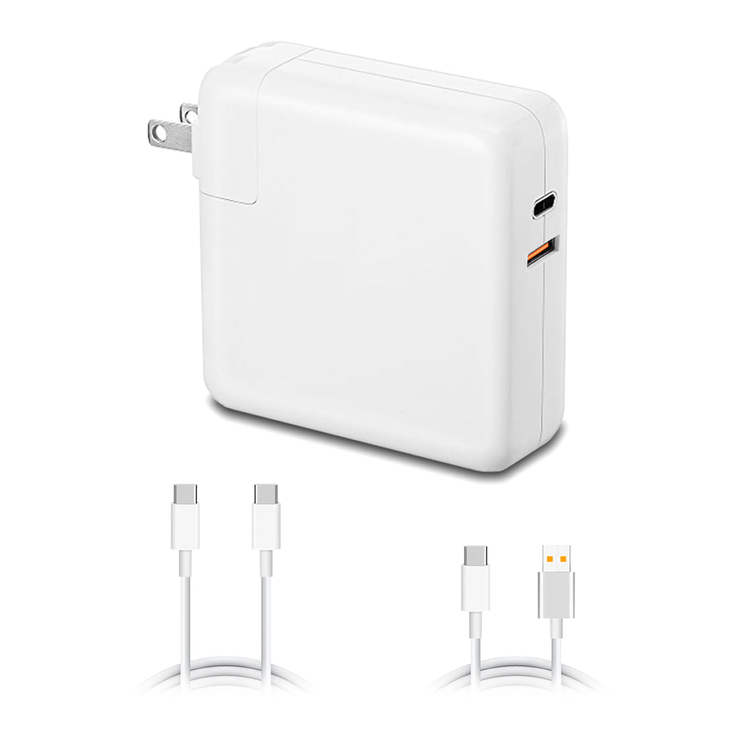 87W 67W 61W USB-C Charger with USB C cable for Apple MacBook Pro Air 87W 67W 61W USB-C Laptop Power Supply A1719 Ac adapter with QC USB Port