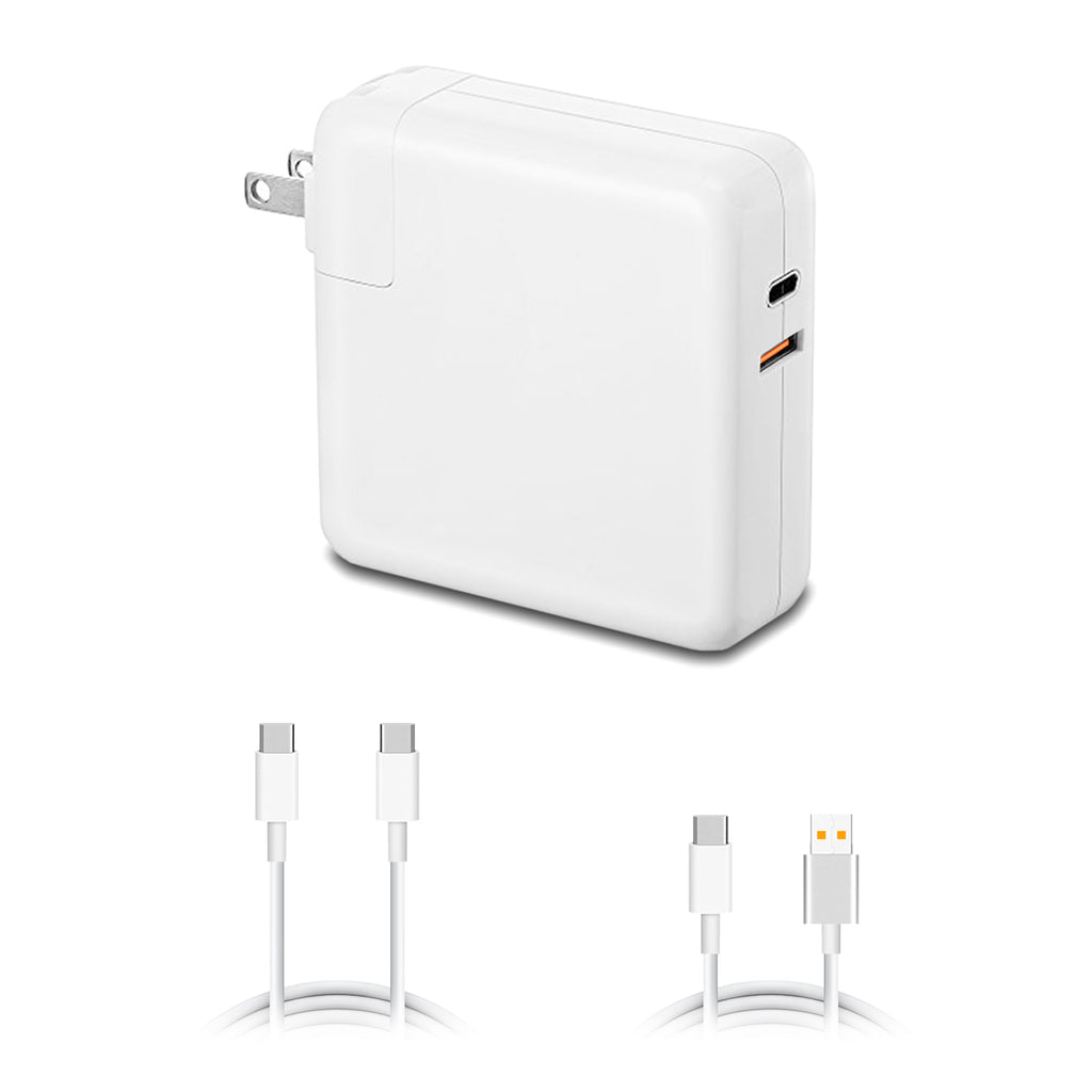 87W 67W 61W USB-C Charger with USB C cable for Apple MacBook Pro Air 87W 67W 61W USB-C Laptop Power Supply A1719 Ac adapter with QC USB Port