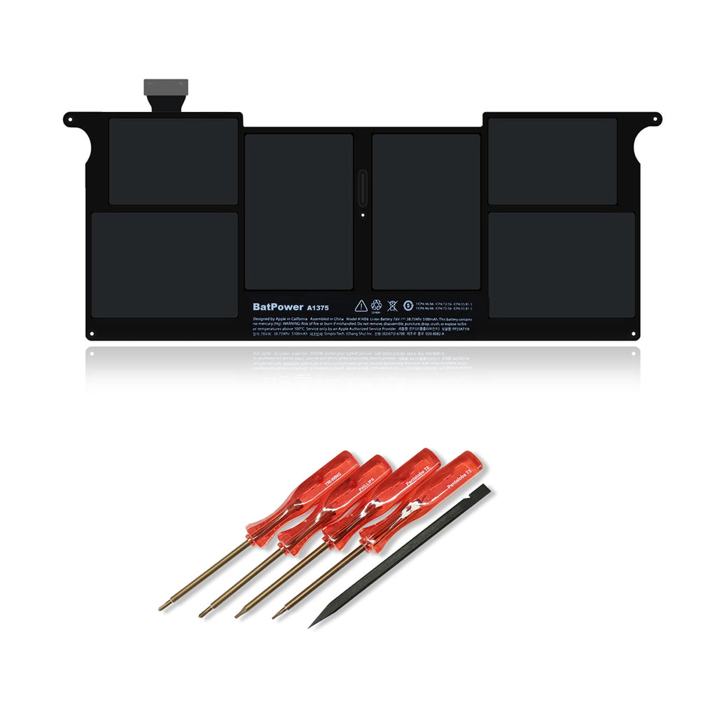 35Wh A1375 Battery for Late 2010 Apple MacBook Air 11" A1370 EMC 2393 MC505LL/A MC505LZ/A MC506LL/A BTO MC506J/A MC507LL/A Apple A1370 Battery A1375