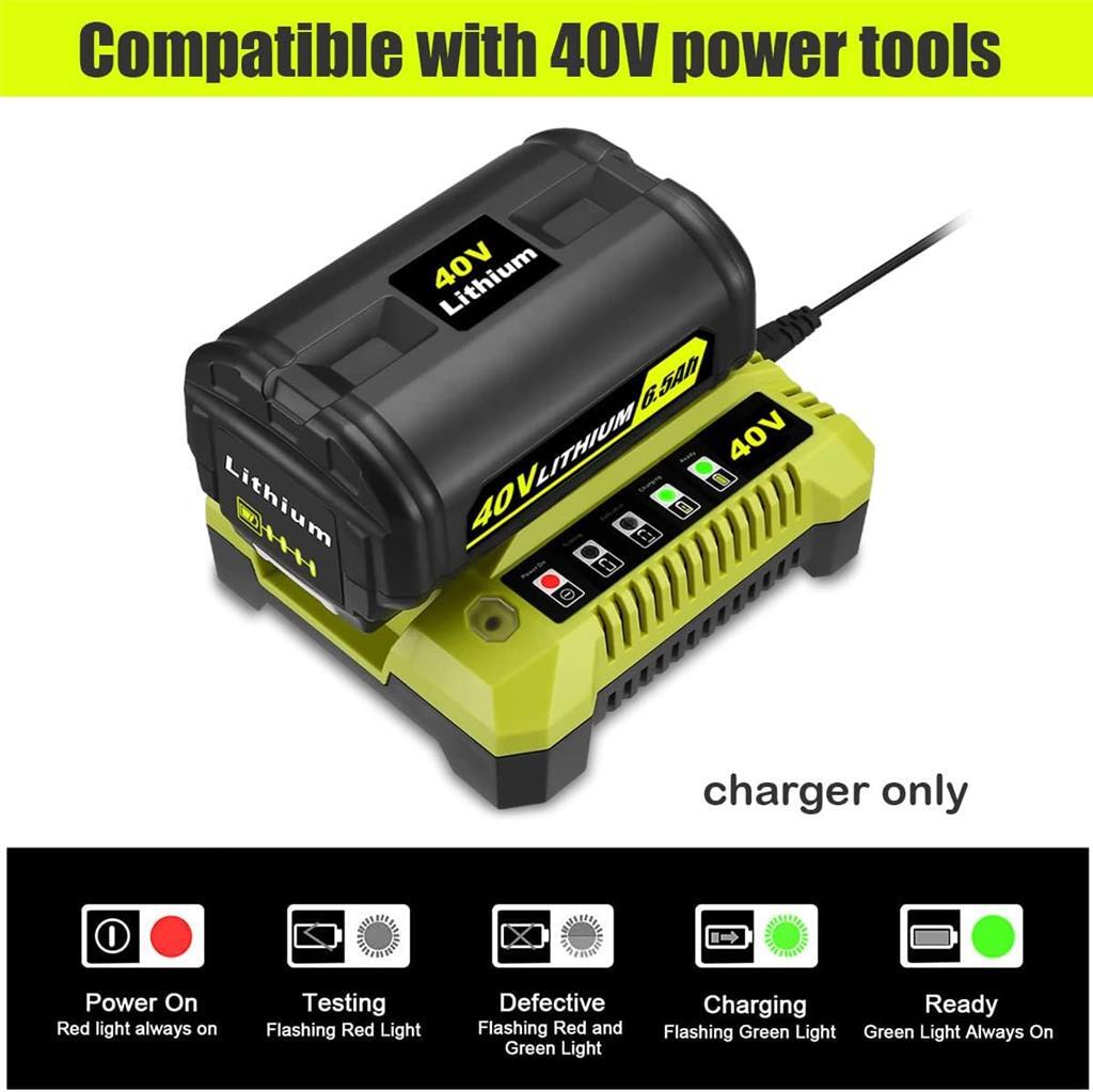 OP401 Rapid Charger for Ryobi 40V 4.0Ah OP40404 OP4040 Battery Charger