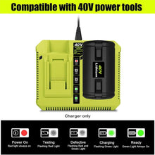 Load image into Gallery viewer, OP401 Dual Charger for Ryobi 40V 5.0Ah OP4050A OP4050 Battery Charger