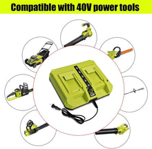 Load image into Gallery viewer, OP401 Dual Charger for Ryobi 40V 6Ah 5Ah 4Ah Lithium Battery Charger