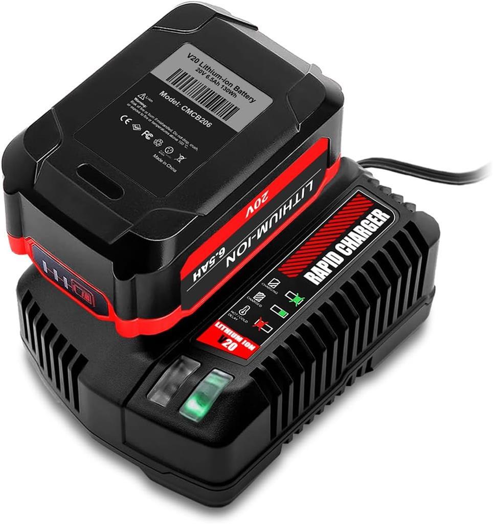 V20 Charger CMCB104 for Craftsman 20V 4.0Ah CMCB204 Battery Rapid Charger