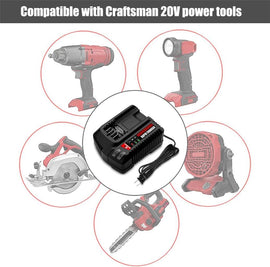 V20 Charger CMCB104 for Craftsman 20V 5.0Ah CMCB205 Battery Rapid Charger