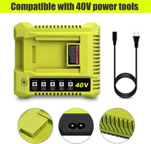 Load image into Gallery viewer, OP401 40 Volt Fast Charger for Ryobi 40V Lithium Battery Rapid Charger