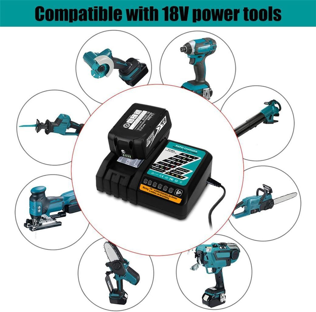 14.4V-18V 6.5A DC18RC Rapid Charger for Makita 18 Volts Battery Charger