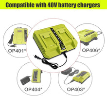 Load image into Gallery viewer, OP401 Dual Charger for Ryobi 40V 6.0Ah OP40602 OP40601 Battery Charger