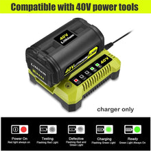Load image into Gallery viewer, OP401 Rapid Charger for Ryobi 40V 6.0Ah OP40602 OP40601 Battery Charger