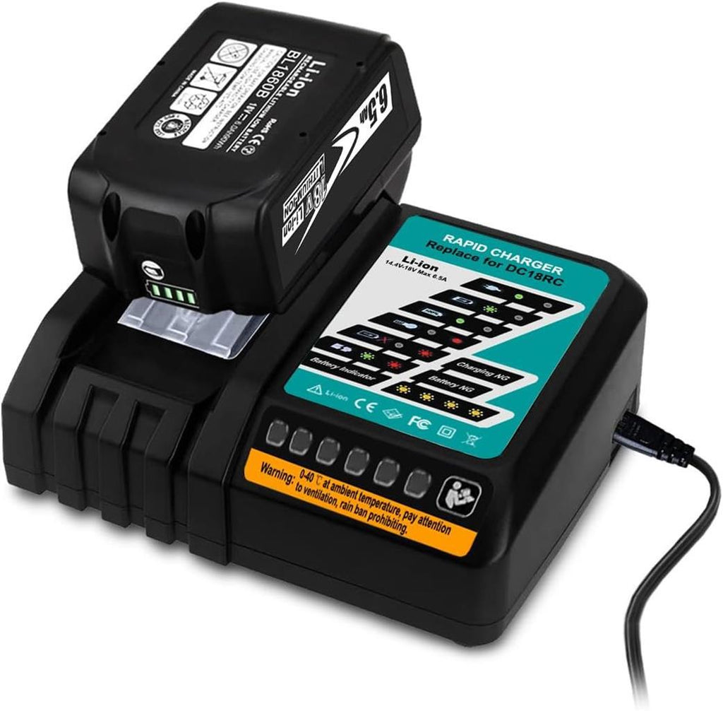 18V Rapid Charger DC18RC for Makita 18V 4.0Ah BL1840B Battery Charger