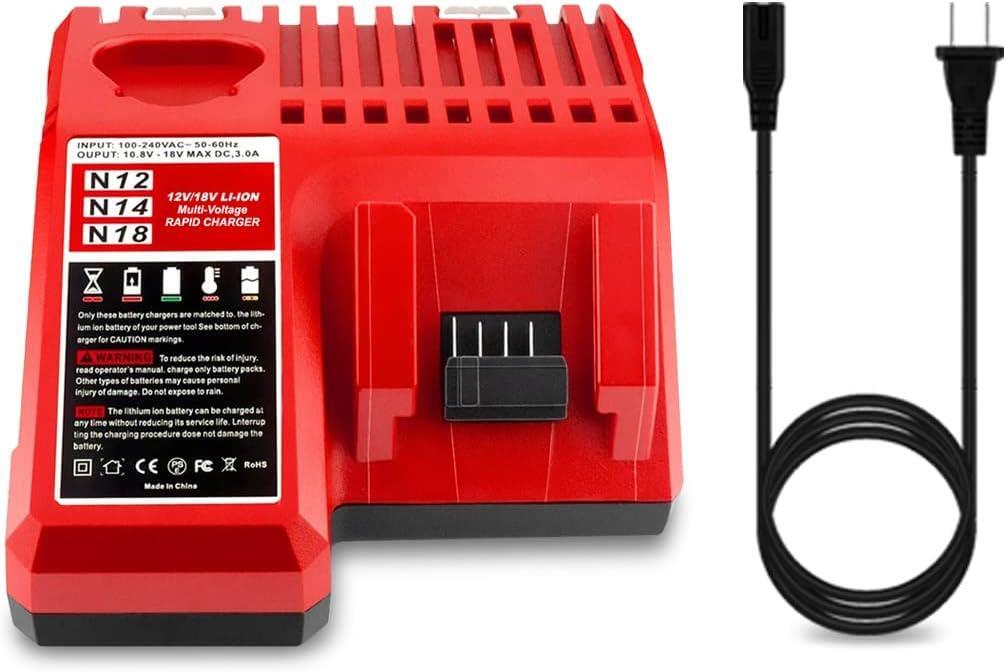 48-59-1808 Fast Charger for Milwaukee 12V M12 Battery Rapid Charger