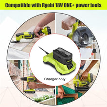 Load image into Gallery viewer, 18V Lithium Battery Charger for Ryobi 18V Rapid Battery Charger P118 P117