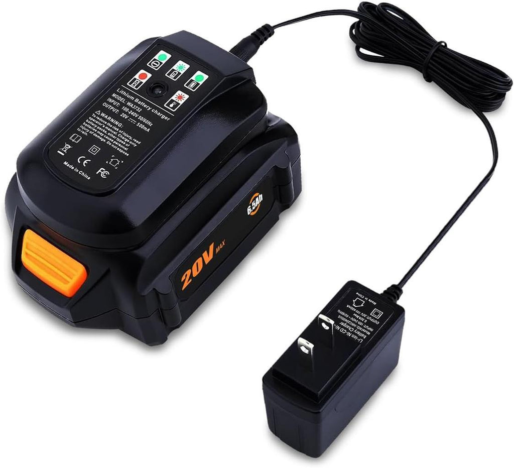20V Charger for Worx 20V WA3578 4.0Ah WA3575 2.0Ah Battery Rapid Charger