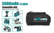 Load image into Gallery viewer, 40V 5.0Ah XGT Lithium-Ion Battery for Makita Cordless Tools BL4050 BL4040 BL4050F BL4025