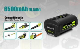 40V Lithium-Ion Battery & Charger for Ryobi 40V Tools OP4060 OP4050 OP4040 OP401