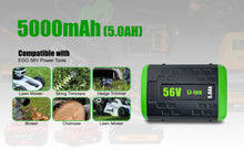 Load image into Gallery viewer, 56V 9.0Ah 7.5Ah 5.5Ah 3.0Ah Lithium-Ion Battery for EGO Power+ Cordless Tools BA1400T BA2800T BA4200T
