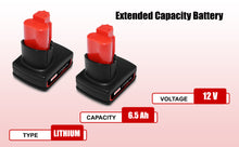 Load image into Gallery viewer, Compatible with Milwaukee 12V M12 Replacement Battery and Charger Kit