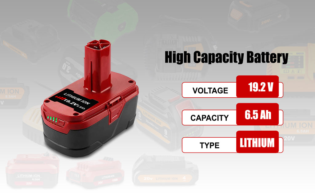 19.2V 6.5Ah C3 XCP DieHard Lithium-Ion Battery for Craftsman C3 Tools