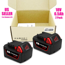 Load image into Gallery viewer, 18V M18 Battery and Charger Kit For Milwaukee M18 Cordless Power Tools