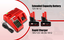 Load image into Gallery viewer, Compatible with Milwaukee 12V M12 Replacement Battery and Charger Kit