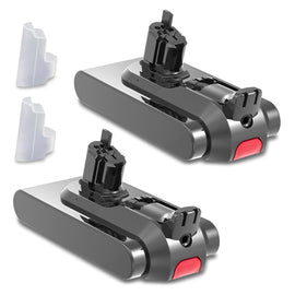 BatPower 2 Pack 6500mAh 25.2V V11 V15 Click-in Replacement Battery for Dyson V15 25.2V SV15 SV16 SV17 SV22 SV28 SV29 SV47 Part No. 970938-01 970425-01 [Not for Screw-in Type]