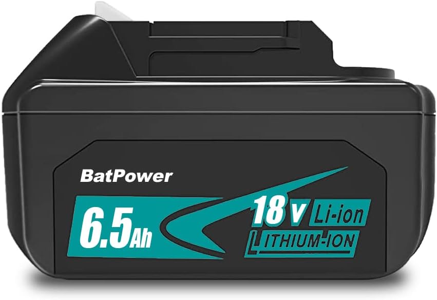 BL1860B 6.5Ah 18 Volt Lithium ion Battery for Makita 18V Battery 6.0Ah 5.0Ah 4.0Ah 3.0Ah 2.0Ah BL1860B BL1850B BL1840B BL1830B BL1820B Compatible with Makita 18V LXT Battery