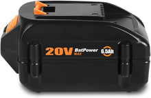 Load image into Gallery viewer, WA3578 20V 6.5Ah Extended Capacity Lithium ion Battery for WORX 20V Battery 6.0Ah 5.0Ah 4.0Ah 3.0Ah 2.0Ah WG630 WG322 WG543 WG163 WA3578 20V Battery