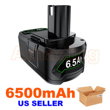 Load image into Gallery viewer, New 6.5Ah 6.0Ah For RYOBI P108 High Capacity 18V One+ Plus Battery P117 Charger