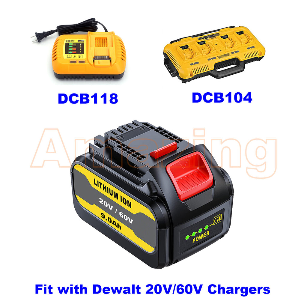 20V/60V/120V 9Ah Battery for Flexvolt MAX DCB606 DCB612 DCB606-2 DCB609-2 DCB204