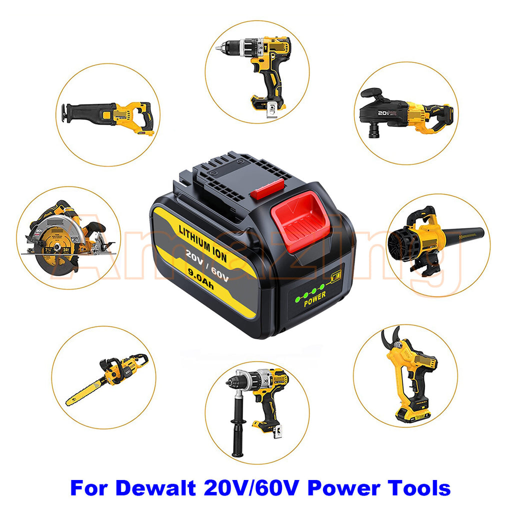 20V/60V/120V 9Ah Battery for Flexvolt MAX DCB606 DCB612 DCB606-2 DCB609-2 DCB204