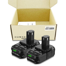 Load image into Gallery viewer, New 6.5Ah 6.0Ah For RYOBI P108 High Capacity 18V One+ Plus Battery P117 Charger