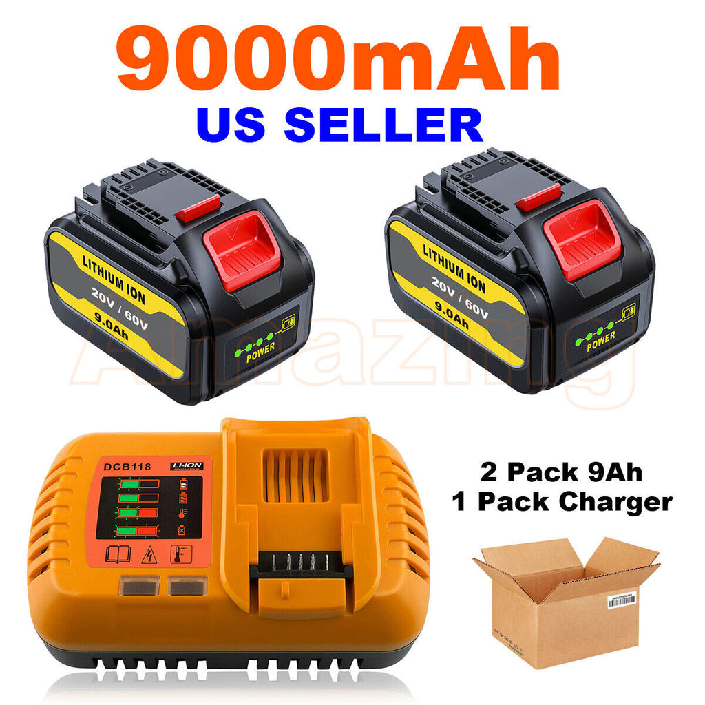 20V/60V/120V 9Ah Battery for Flexvolt MAX DCB606 DCB612 DCB606-2 DCB609-2 DCB204