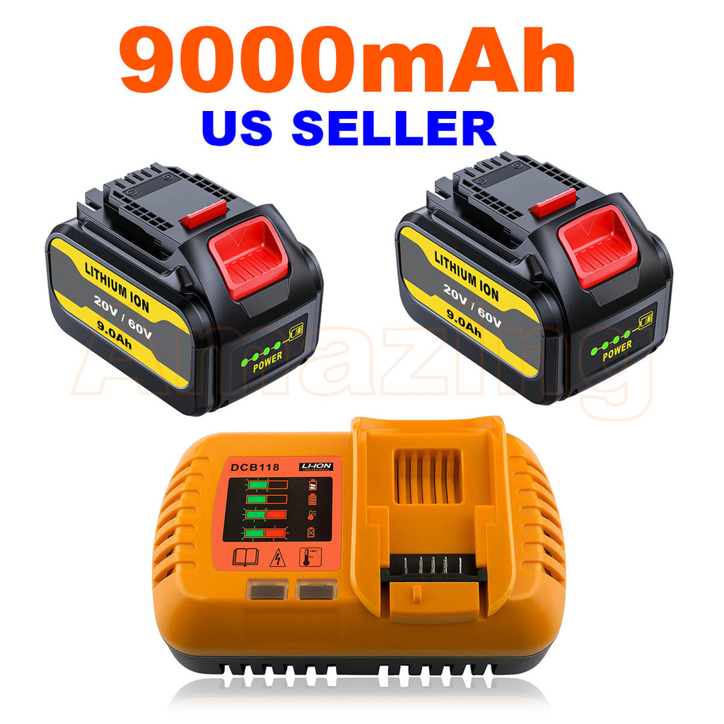 20V/60V/120V 9Ah Battery for Flexvolt MAX DCB606 DCB612 DCB606-2 DCB609-2 DCB204