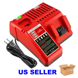 New 12-18V Rapid Charger M12-18C for Milwaukee M12 M18 48-11-1850 Li-ion Battery