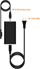 Load image into Gallery viewer, 120W Slim Surface Laptop Charger High Power Delivery for Microsoft 127W 102W 65W 44W Surface Laptop Book Go Pro Charger Power Supply Ac adapter S120B