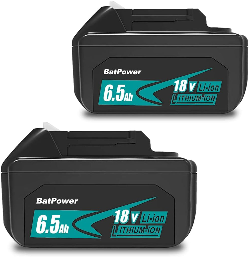 BL1850B 6.5Ah 18V Lithium Battery Replacement for Makita 18V Battery 5Ah BL1850 BL1850B BL1850-2 BL1850B-2 Compatible with Makita 18V LXT Battery 5.0A 4.0Ah 3.0Ah