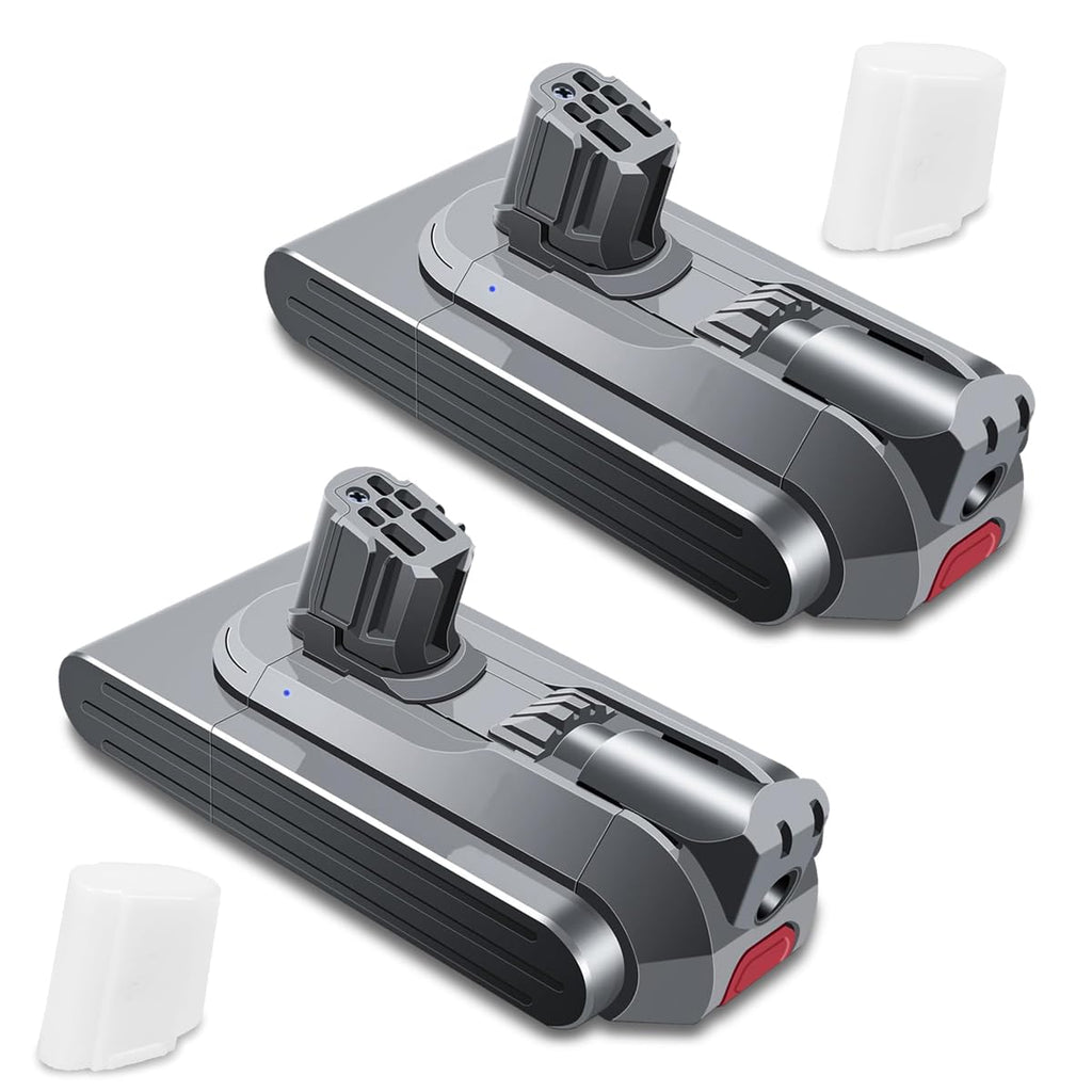 BatPower 2 Pack 6500mAh 25.2V V12 Replacement Battery for Dyson V12 Detect Slim SV20 SV26 SV30 SV34 SV35 SV46 965470-01 394167-1 386706-85 Vacuum Cleaner Batteries