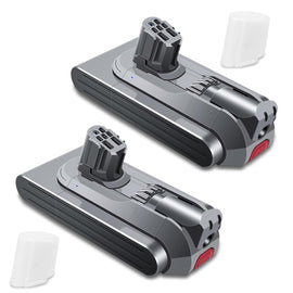 BatPower 2 Pack 6500mAh 25.2V V12 Replacement Battery for Dyson V12 Detect Slim SV20 SV26 SV30 SV34 SV35 SV46 965470-01 394167-1 386706-85 Vacuum Cleaner Batteries