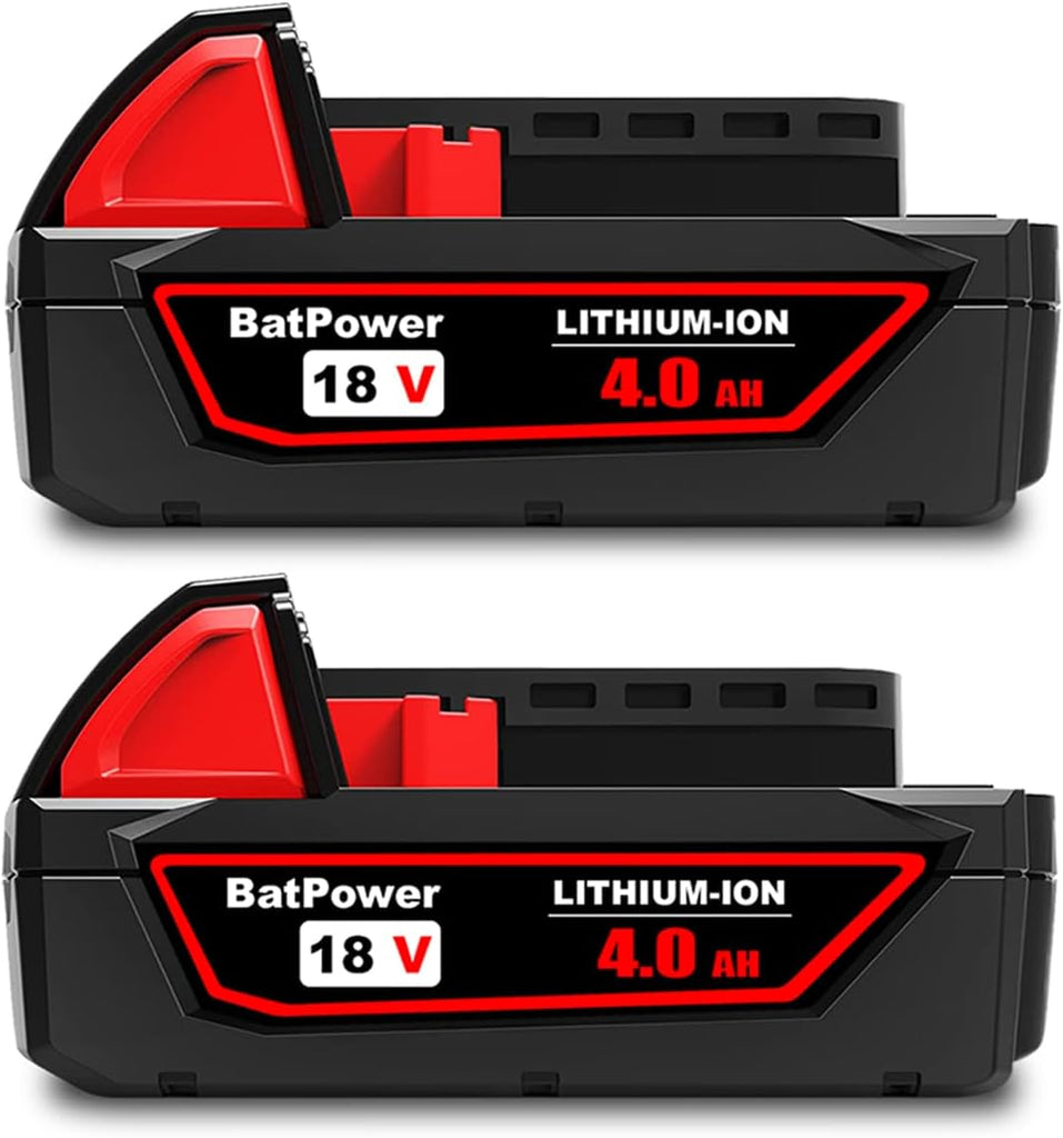 48-11-1820 18V 4.0AH Lithium XC Compact Battery Replacement for Milwaukee 18V M18 Battery 2.0Ah 3.0Ah 1.5Ah