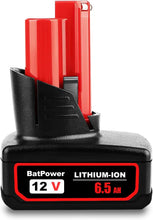 Load image into Gallery viewer, Milwaukee 12V battery M12