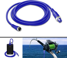 Load image into Gallery viewer, 6.6FT 11.5FT Electric Fishing Reel Battery Power Cable for Banax Kaigen 7000 1500 1000 500 Electric Reels Battery Power Cable BatPower ProK Power Cord 2M-3.5M
