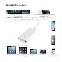 Load image into Gallery viewer, 120W Laptop Charger Slim High Power Delivery for Apple MacBook Pro/Air Charger Magsafe 2 Charger 85W 60W 45W Power Supply Ac adapter A90