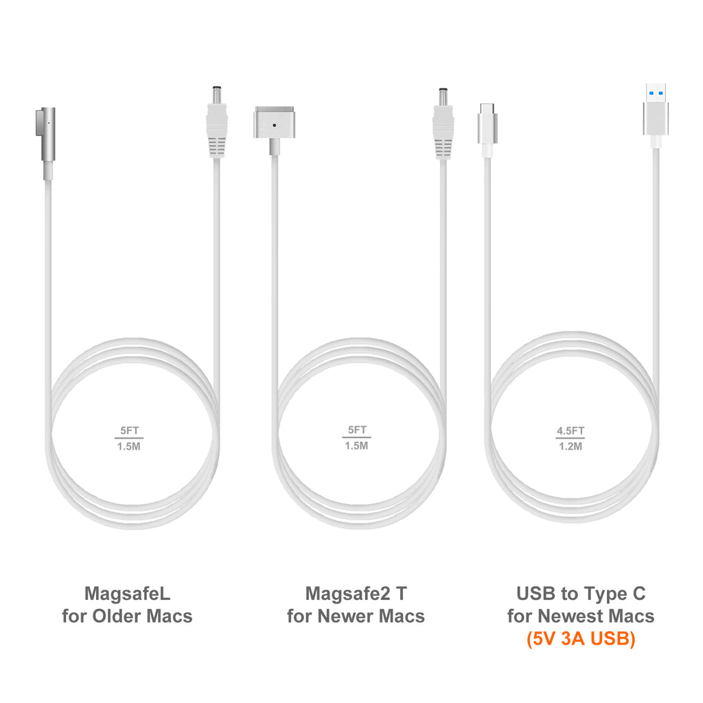 120W Laptop Charger Slim High Power Delivery for Apple MacBook Pro/Air Charger Magsafe 2 Charger 85W 60W 45W Power Supply Ac adapter A90