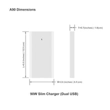 Load image into Gallery viewer, 120W Laptop Charger Slim High Power Delivery for Apple MacBook Pro/Air Charger Magsafe 2 Charger 85W 60W 45W Power Supply Ac adapter A90