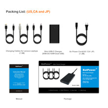 Load image into Gallery viewer, 120W Laptop Charger Slim High Power Delivery for Lenovo Laptop Charger 90W 65W 60W 45W Power Supply Ac adapter A90L